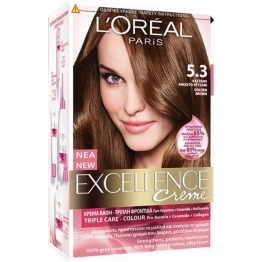 L'Oréal Excellence Cream No5.3 Καστανό Ανοιχτό Χρυσαφί 48ml