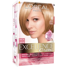 L'Oréal Excellence Cream No8 Ξανθό Ανοιχτό 48ml